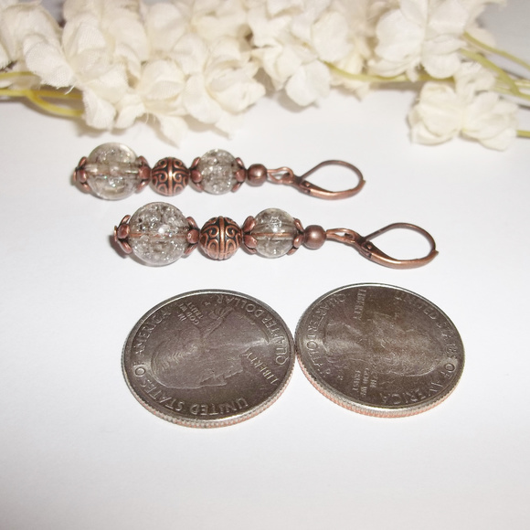 Boho Earring Set Long Brown Handmade Pair NWT 5039 - Picture 5 of 8